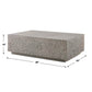 Hesston - Outdoor Concrete Coffee Table - Brown / Gray