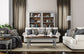 Patterson - Fabric Loveseat, Nailhead Trim