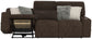 Zen - Power Reclining Sofa With CR3 Heat/Massage/Zero Gravity - Chocolate