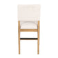 Millwork - Counter Chair (Set of 2) - White / Light Brown