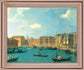 Sunlit Waterscape - 28" x 34" Framed Wall Art - Light Blue