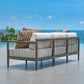 Borneo - Outdoor Sofa - Brown / Oyster White