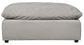 Posh - 5 Piece Modular Sectional With 1 Armless, 2 Corners, 1 Cocktail Ottoman, 1 Console - Dove