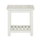 Backroads - End Table - Weathered White & Parchment Brown