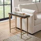 Preston - Rectangular Accent Table - Brass,Gold