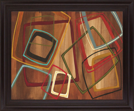 Overlapping Shapes - 28" x 34" Framed Wall Art