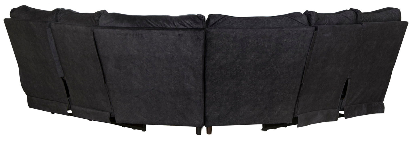 Shane - 2 Piece Reclining Sectional - Smoke