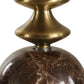 Percy - Marble Buffet Lamp - Brass / Brown