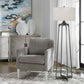 Adrian - Modern Floor Lamp - Pearl Silver
