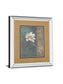 Floral Trans I By Vivian Flasch - Mirror Framed Print Wall Art - Light Brown