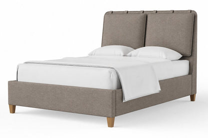 Pure Maple - Upholstered Bed - Mocha / Natural Maple