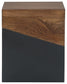 Trailbend - Accent Table - Brown / Gunmetal