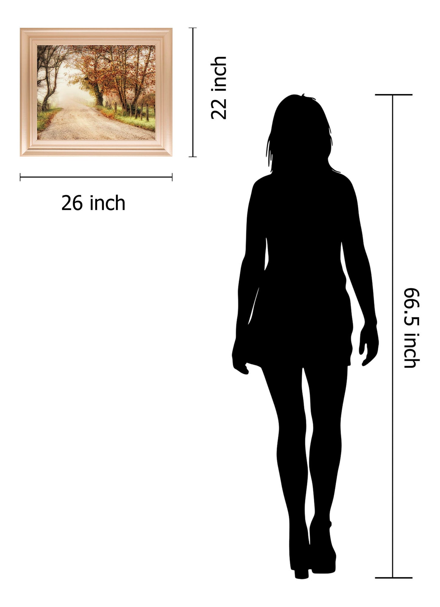 Fog Ahead By D. Burt - Framed Print Wall Art - Dark Brown