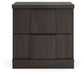 Shaehartin - Two Drawer Night Stand - Dark Brown
