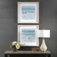 Sea Glass Sandbar - Framed Prints (Set of 2) - Light Blue