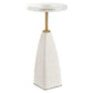Sora - Glass Drink Table - White