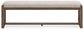 Cabalynn - Large Uph Dining Room Bench - Oatmeal / Light Brown