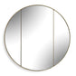 Amram - Round Mirror - Antique Brass / Gold