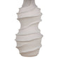 "Serenity Waves" Ceramic Table Lamp - Off White