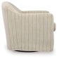 Valwick - Swivel Accent Chair - Cream / Brown