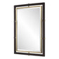 Bach - Rectangle Mirror - Walnut & Brass