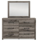 Graystorm - Dresser And Mirror - Brown Gray
