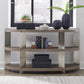 Harlow - Sofa Table - Sandstone & Satin Nickel