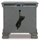 Lexorne - Three Drawer Night Stand - Gray