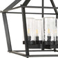 Evanston - 4 Light Indoor-Outdoor Pendant - Black