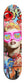 Pop Neon Wow - 8" x 31" Framed Wall Art - Red