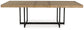 Tomtyn - Rectangular Dining Room Extension Table - Light Brown