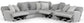 Abraxas - 6 Piece Reclining Sectional