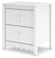Hallityn - Two Drawer Night Stand - White