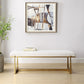 Midas - Bench - Antique Gold & White