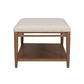 Verona - Rectangular Coffee Table - Beige / Dark Brown