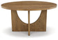 Dakmore - Brown - Round Dining Room Table