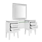 Reflections - Vanity Desk - Pearl White & Rhinestone