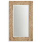 Demetria - Oversized Wooden Mirror - Light Brown