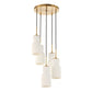 Vanier - 5 Light Cluster Pendant - Gold