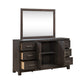 Modern Edge - Dresser & Mirror - Brown