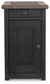 Tyler Creek - Chair Side End Table - Grayish Brown / Black