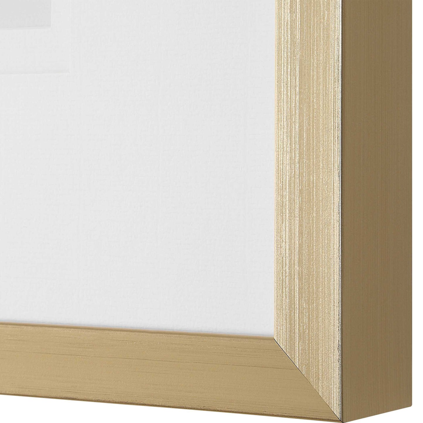 Nature's - Script Framed Botanical Prints (Set of 9) - Gold / Green / White