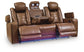Gruaro - Power Reclining Sofa With Adjustable Headrest - Amber