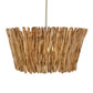 Rhea - 4 Light Wood Branch Chandelier - Woodtone