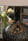 Tenslow - Glass Table Lamp - Antique Black