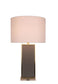 Gator Luxe PU Alligator Leather, Crystal & Metal Table Lamp (Set of 2) - Gray Gator Pu / Soft Gold