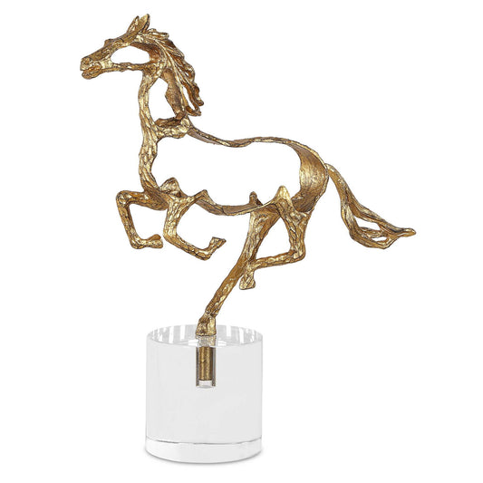 Gallop - Sculpture - Gold