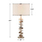 Akoa - Metal Disc Table Lamp - Brass,Gold