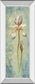 Floral Xi By Lee Hazel - Mirror Framed Print Wall Art - Light Blue