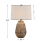 Tonachio - Etched Urn Table Lamp - Brown